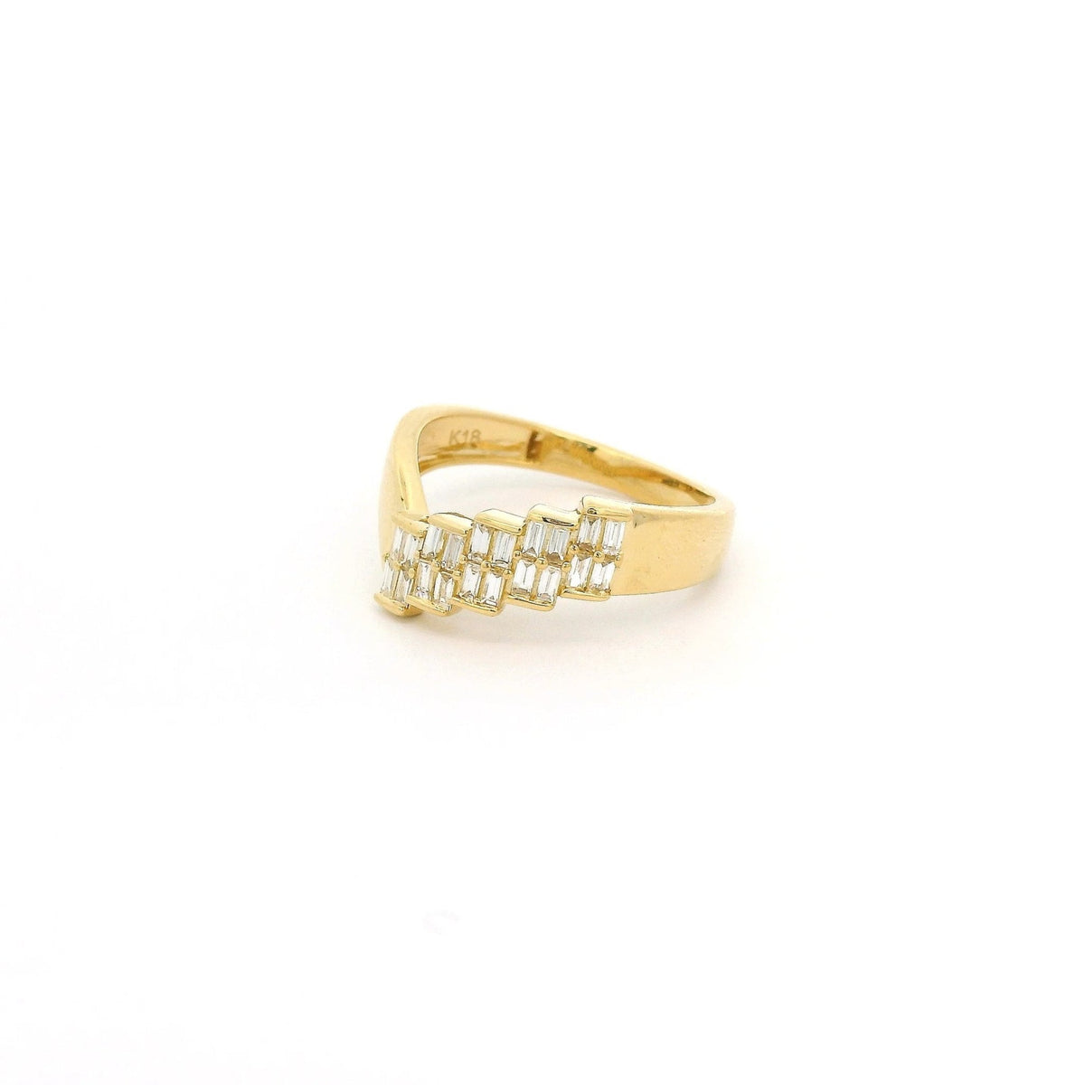 Half Baguette Cut Diamond Step Ring - Forever Rox Fine Jewelry