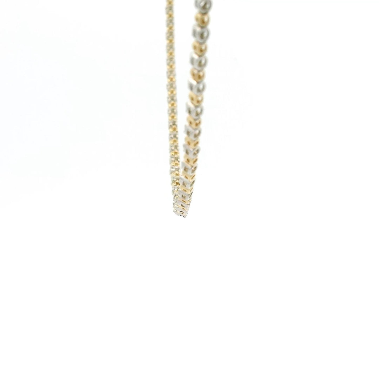 Half Diamond & Bead, Half Paperclip Chain Necklace - Forever Rox