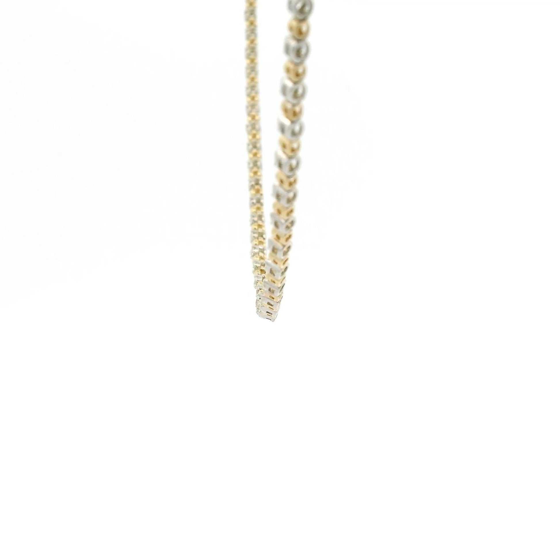 Half Diamond & Bead, Half Paperclip Chain Necklace - Forever Rox