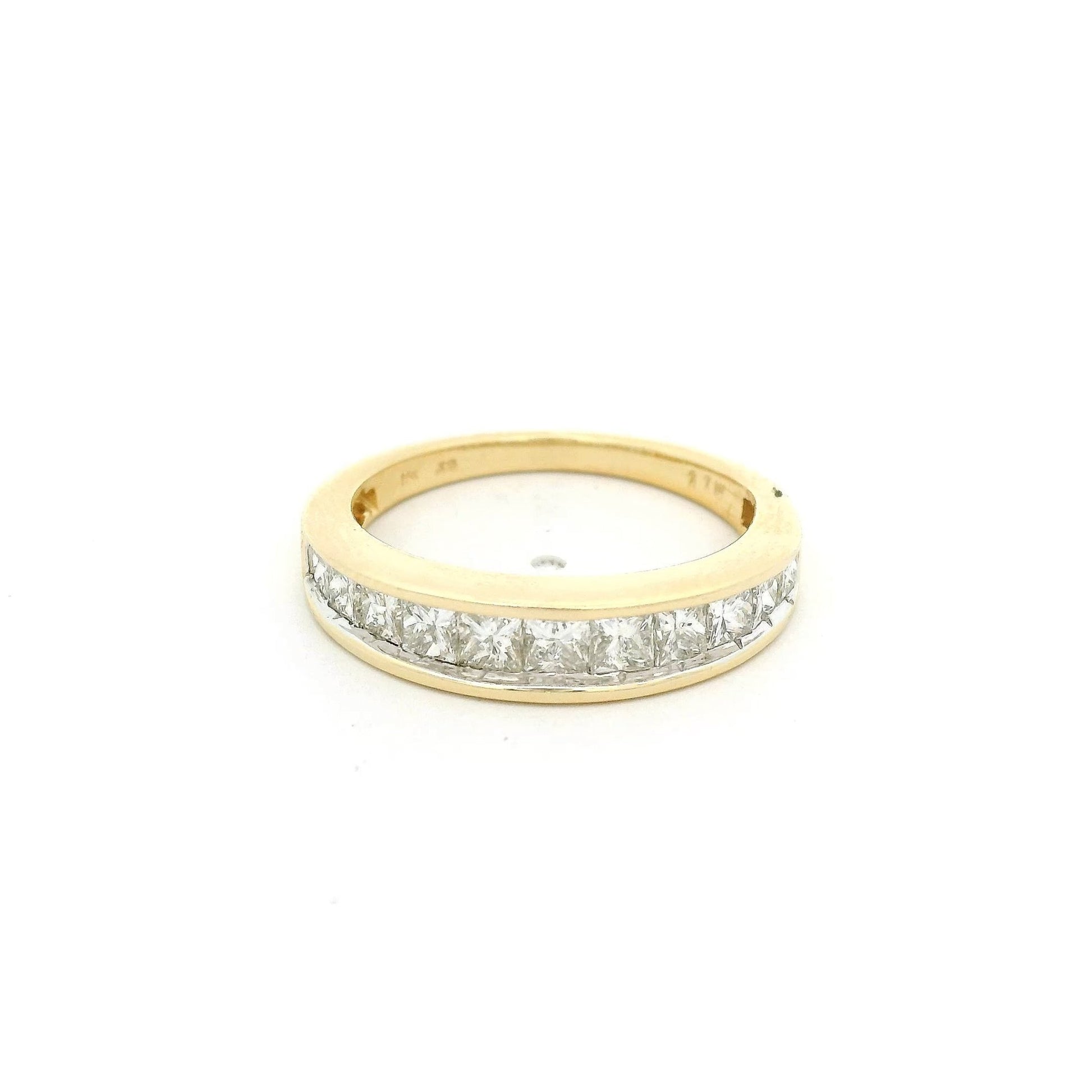 Half Eternity Princess Cut Diamond Band - Forever Rox Fine Jewelry