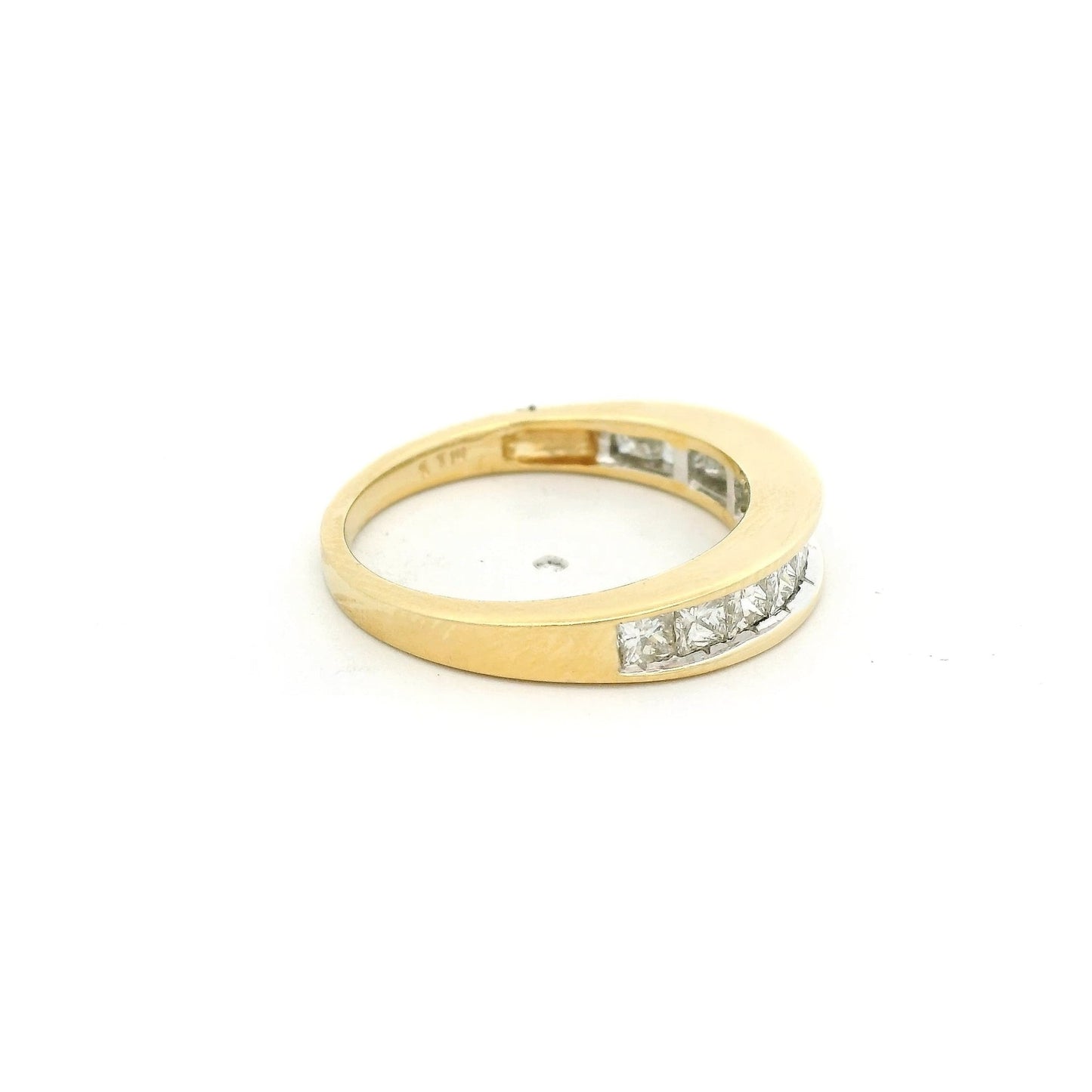 Half Eternity Princess Cut Diamond Band - Forever Rox Fine Jewelry
