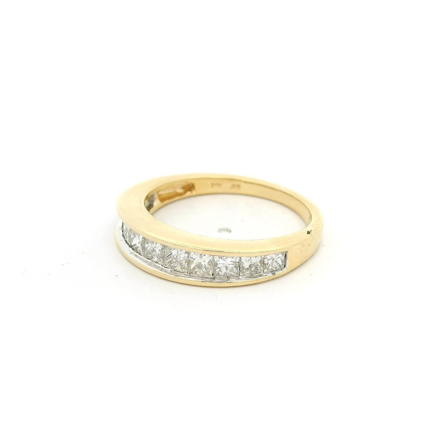 Half Eternity Princess Cut Diamond Band - Forever Rox Fine Jewelry