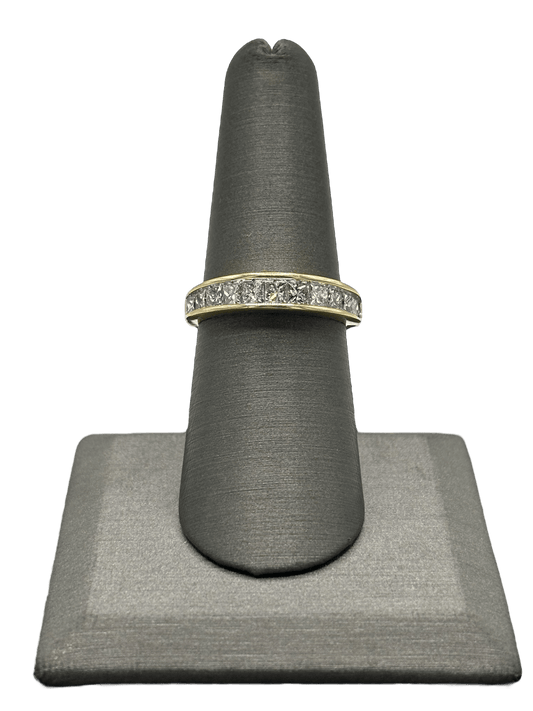 Half Eternity Princess Cut Diamond Band - Forever Rox