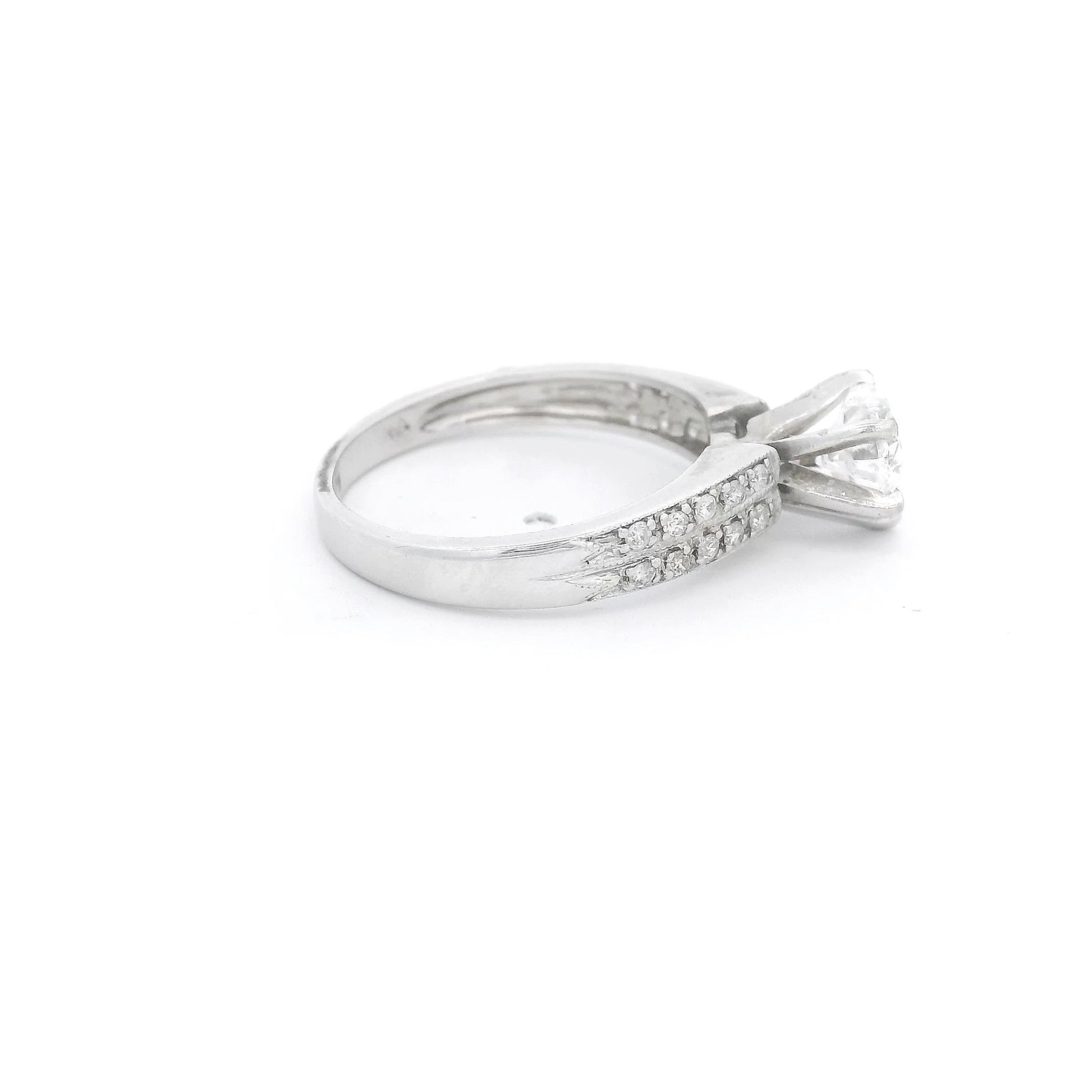 Heart Shaped Diamond Bridal Ring - Forever Rox Fine Jewelry