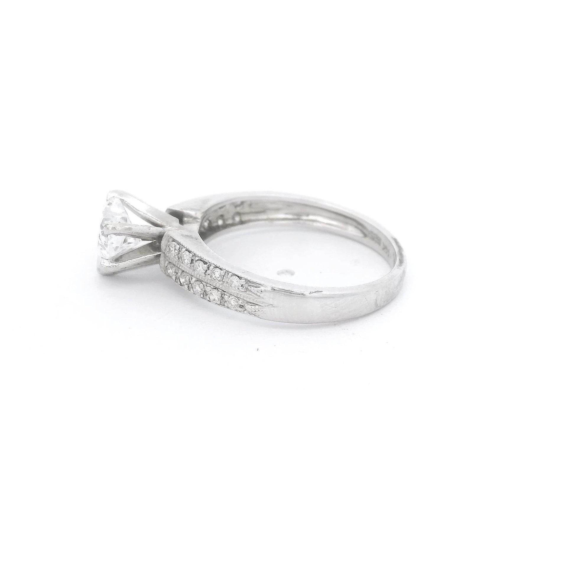 Heart Shaped Diamond Bridal Ring - Forever Rox Fine Jewelry