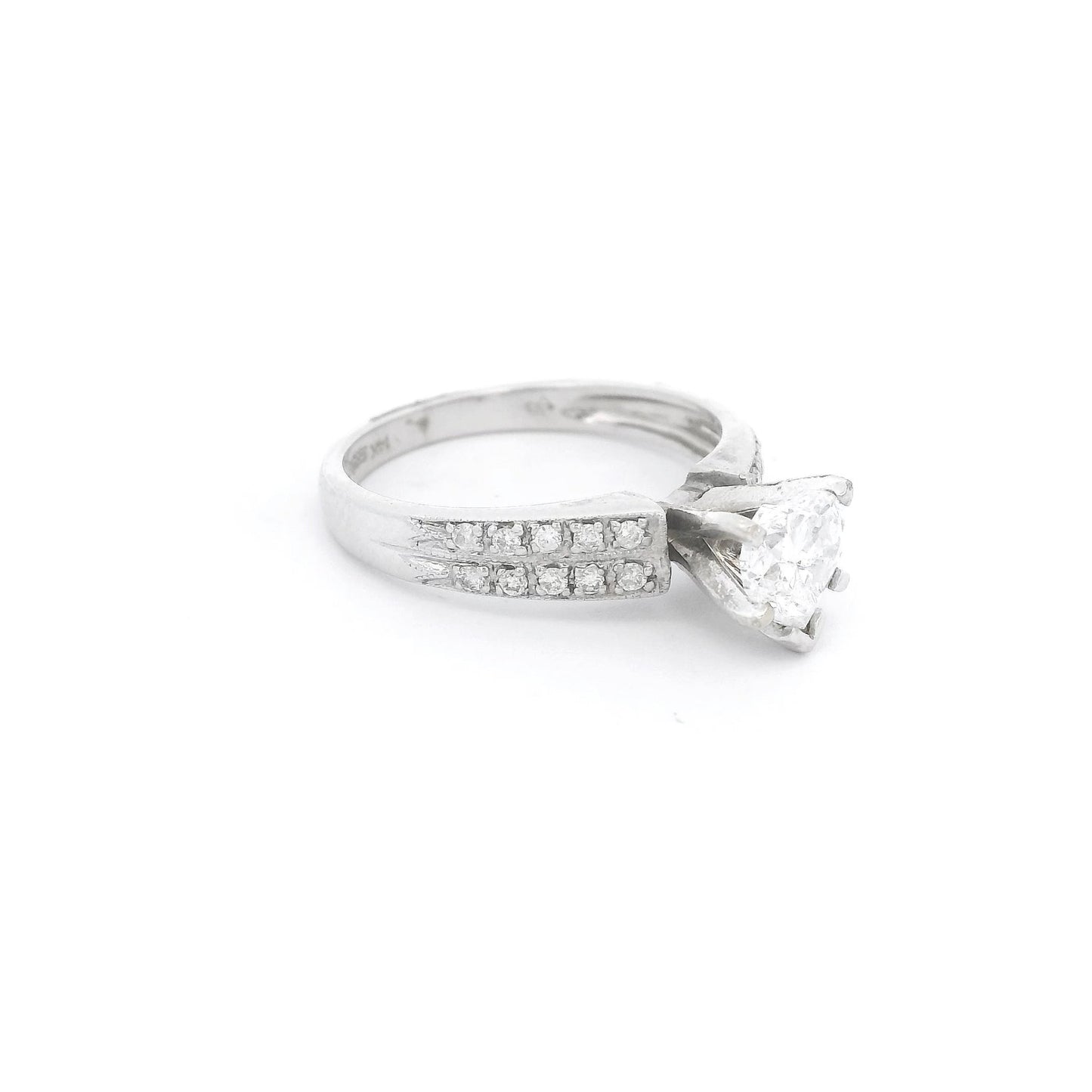 Heart Shaped Diamond Bridal Ring - Forever Rox Fine Jewelry