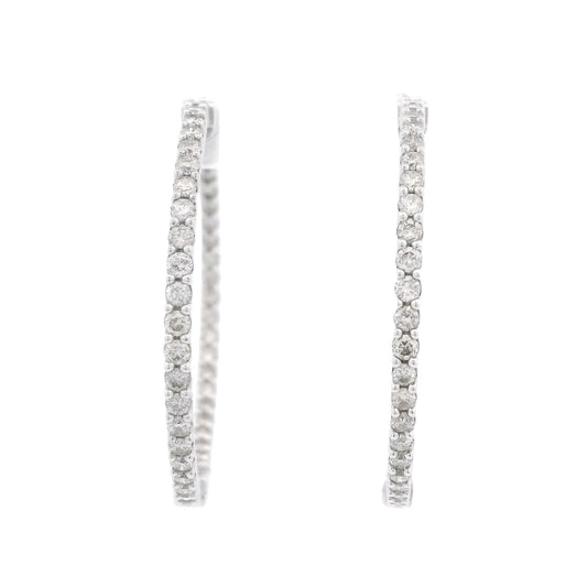 Innie Outie Diamond Hoops - Forever Rox