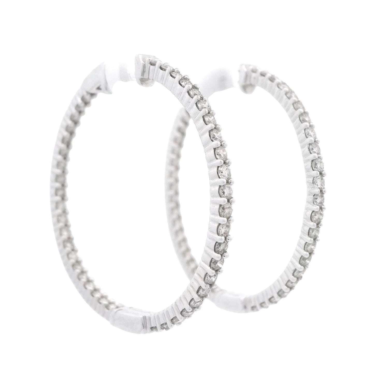 Innie Outie Diamond Hoops - Forever Rox