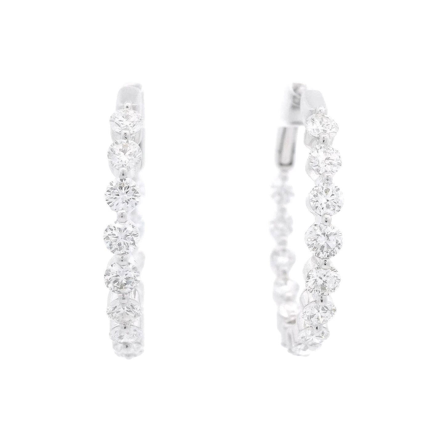 Innie Outie Diamond Hoops - Forever Rox