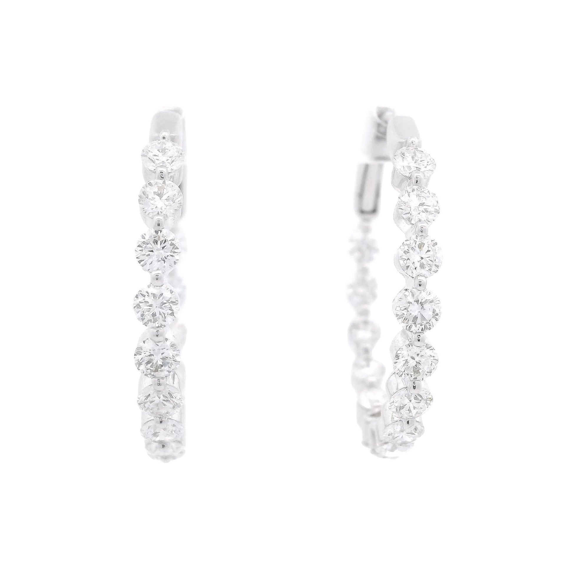 Innie Outie Diamond Hoops - Forever Rox