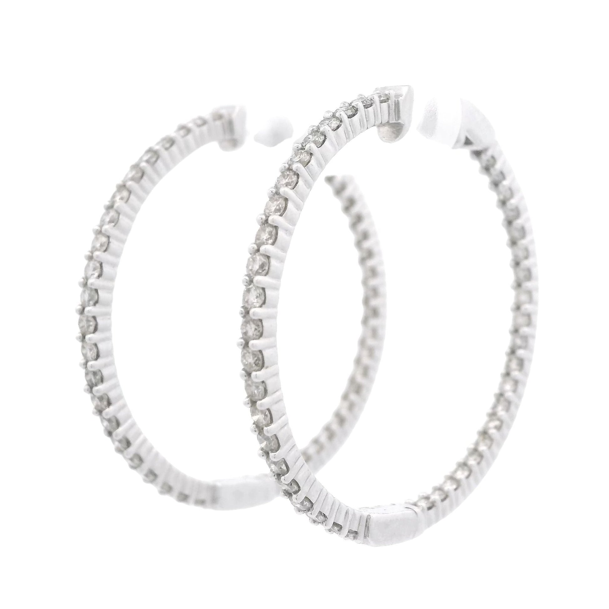 Innie Outie Diamond Hoops - Forever Rox