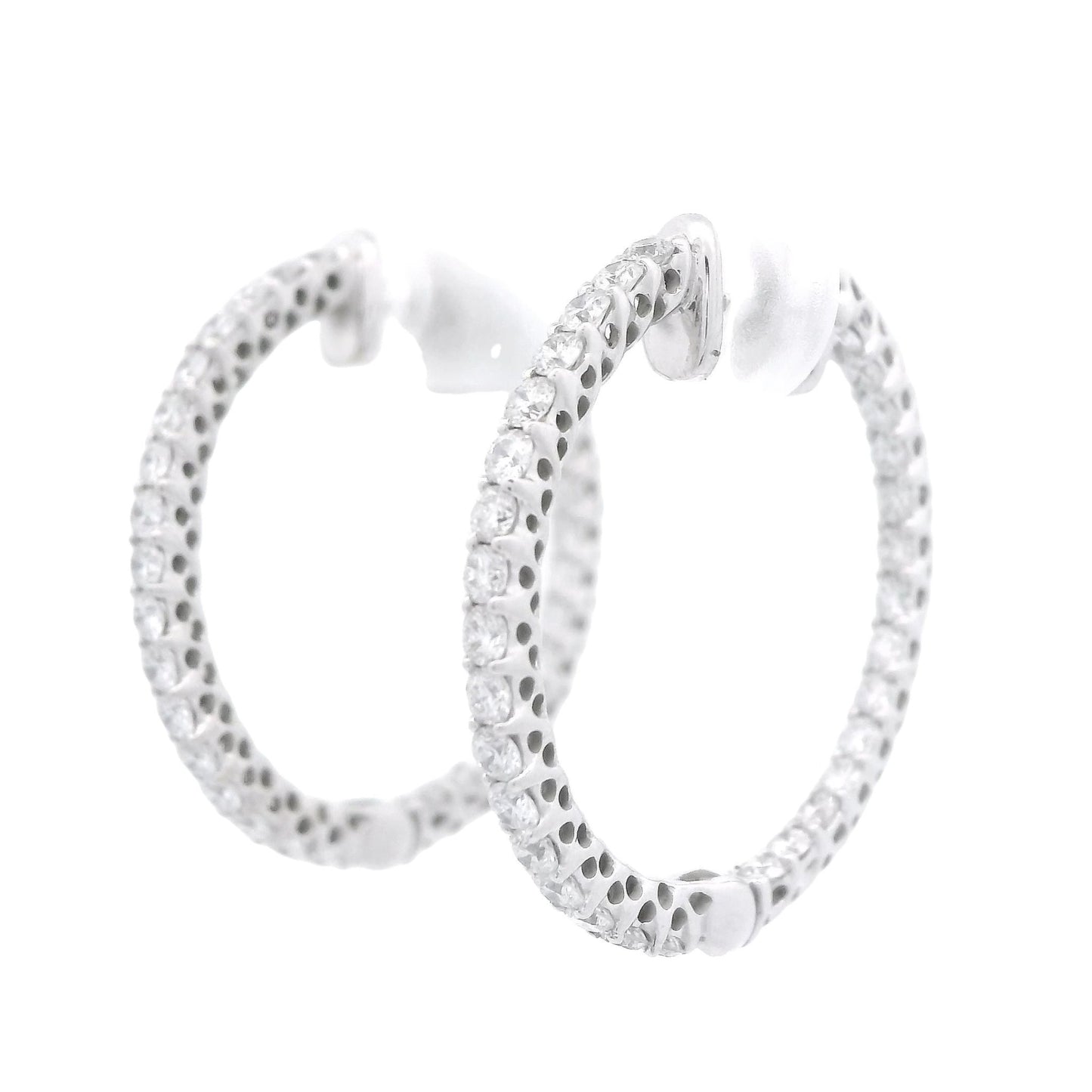Innie Outie Diamond Hoops - Forever Rox