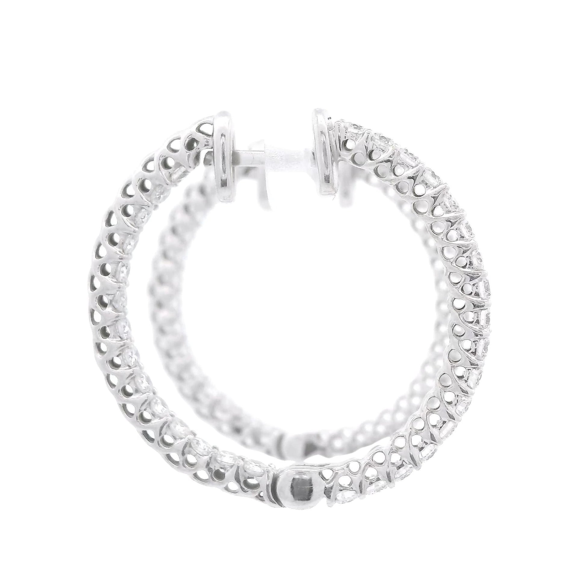 Innie Outie Diamond Hoops - Forever Rox