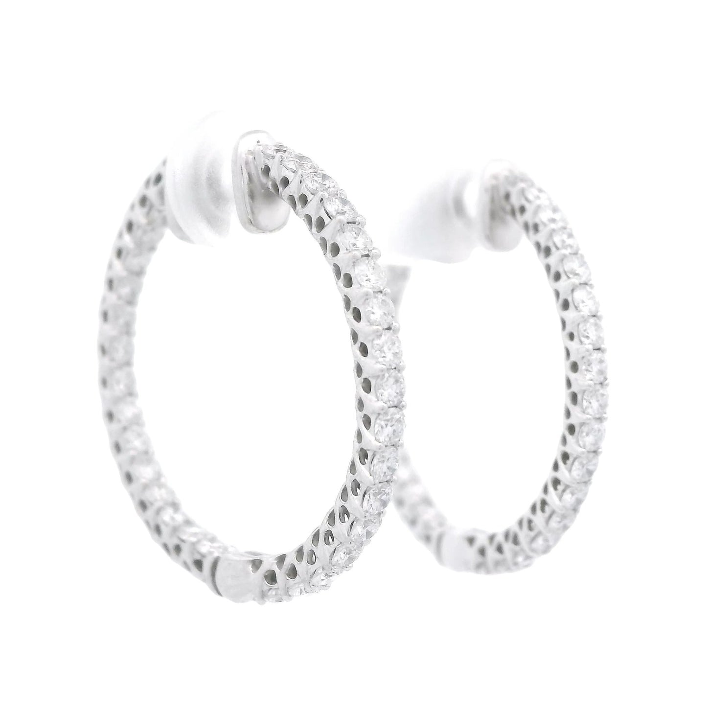 Innie Outie Diamond Hoops - Forever Rox