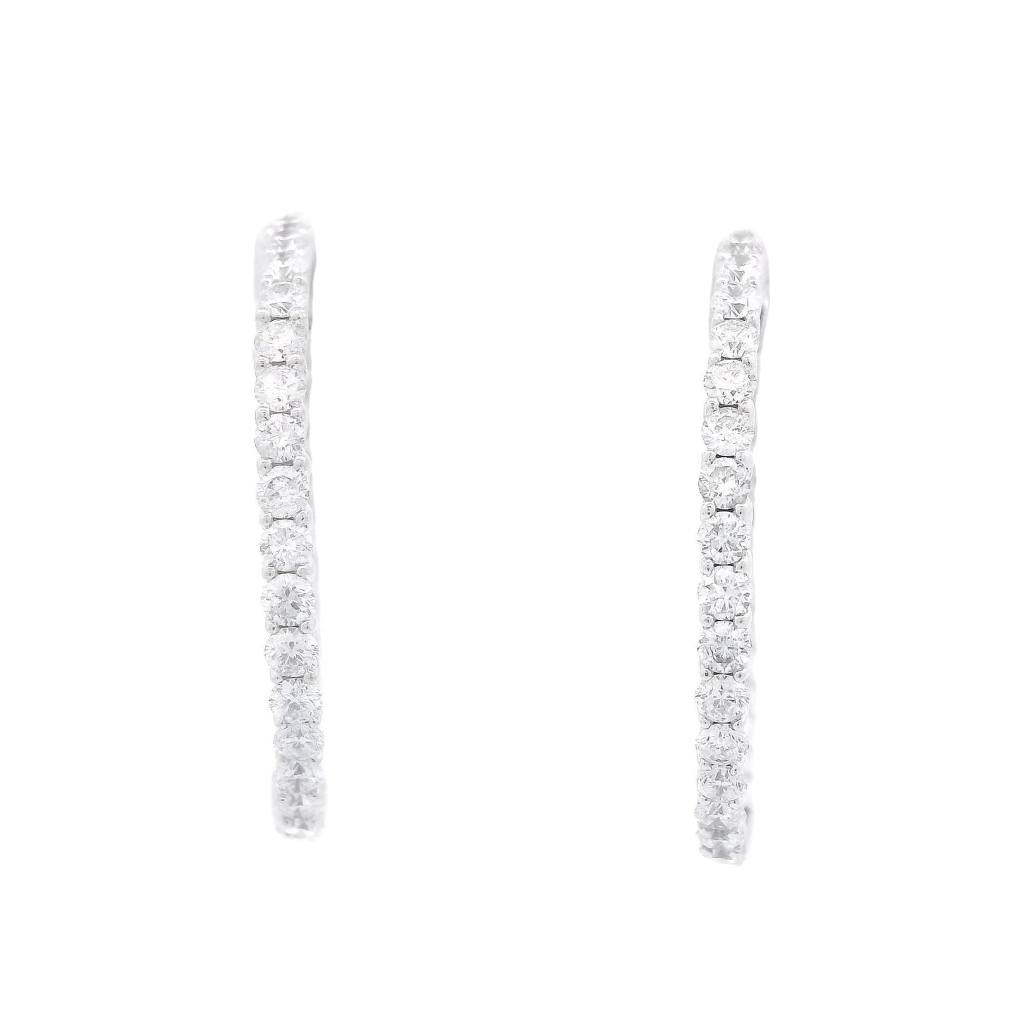 Innie Outie Diamond Hoops - Forever Rox