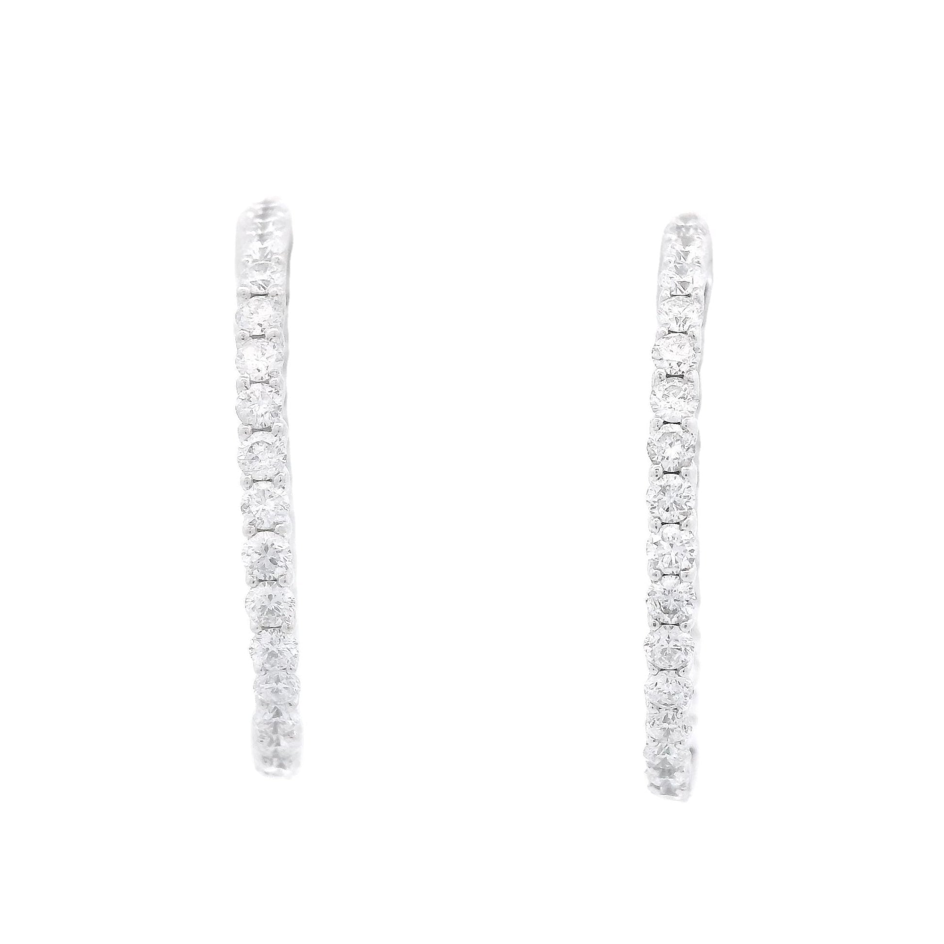 Innie Outie Diamond Hoops - Forever Rox