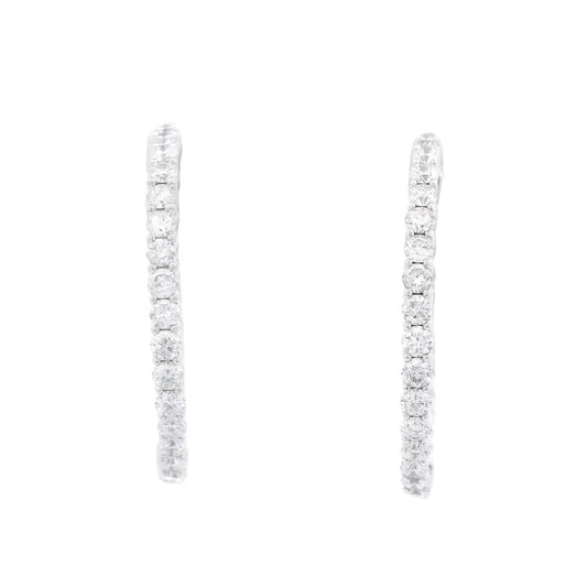 Innie Outie Diamond Hoops - Forever Rox