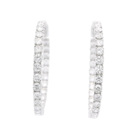 Innie Outtie Diamond Hoops - Forever Rox