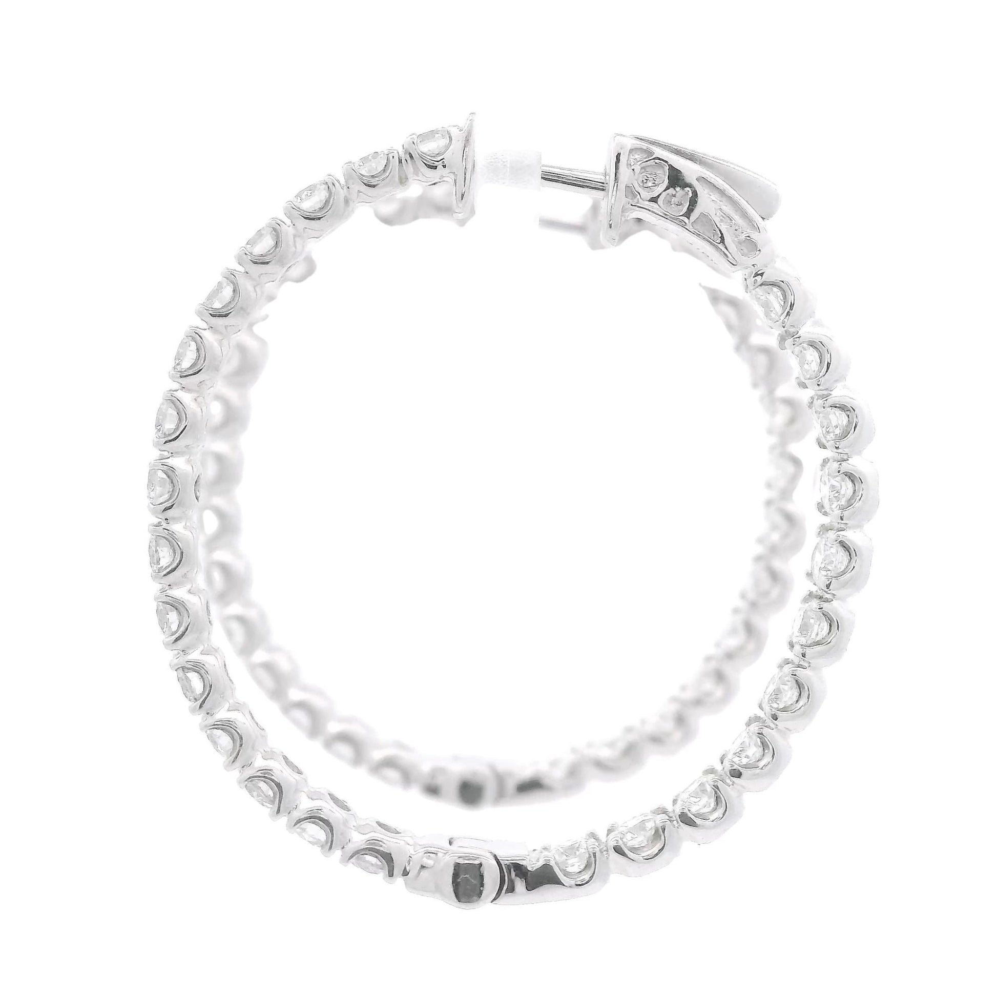 Innie Outtie Diamond Hoops - Forever Rox