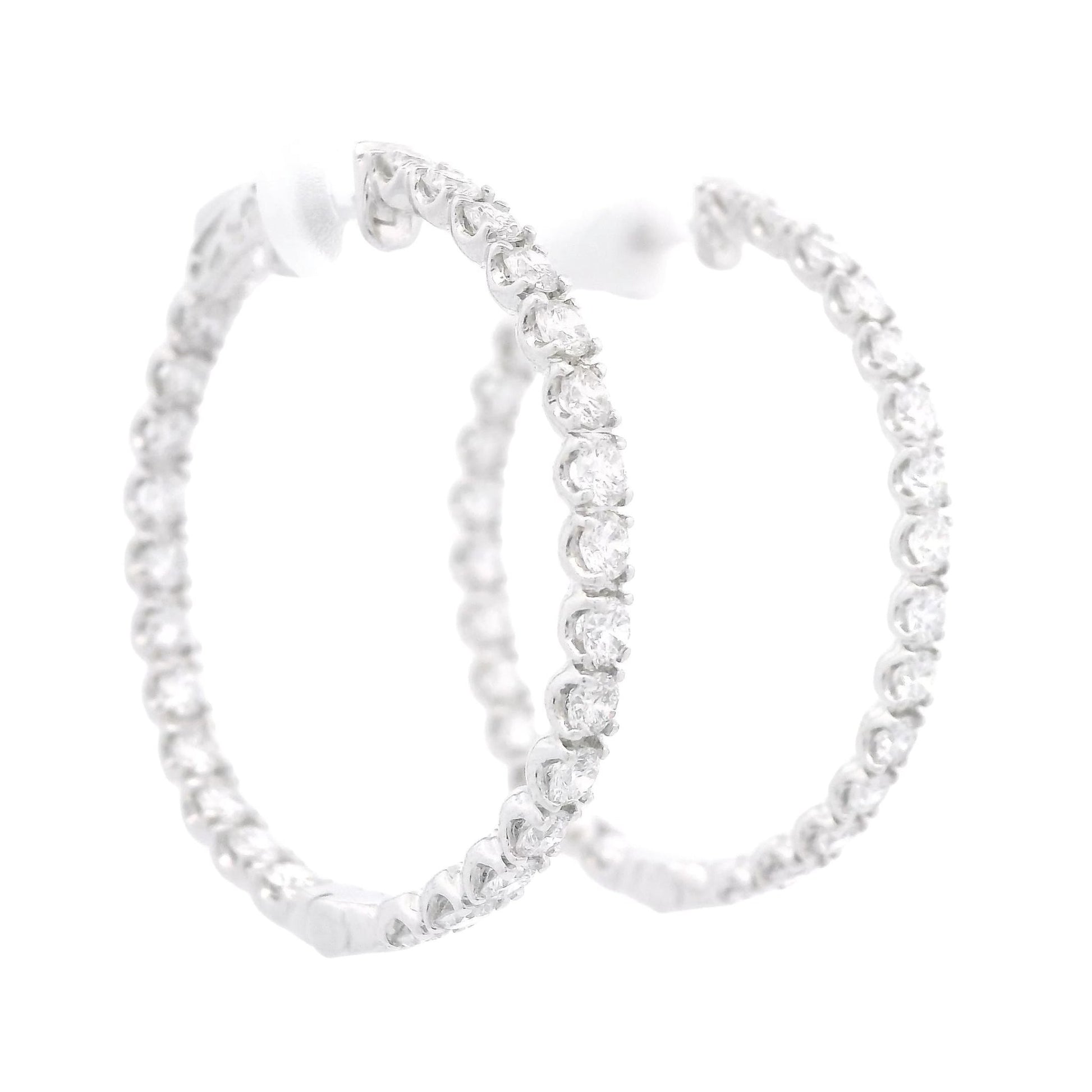 Innie Outtie Diamond Hoops - Forever Rox