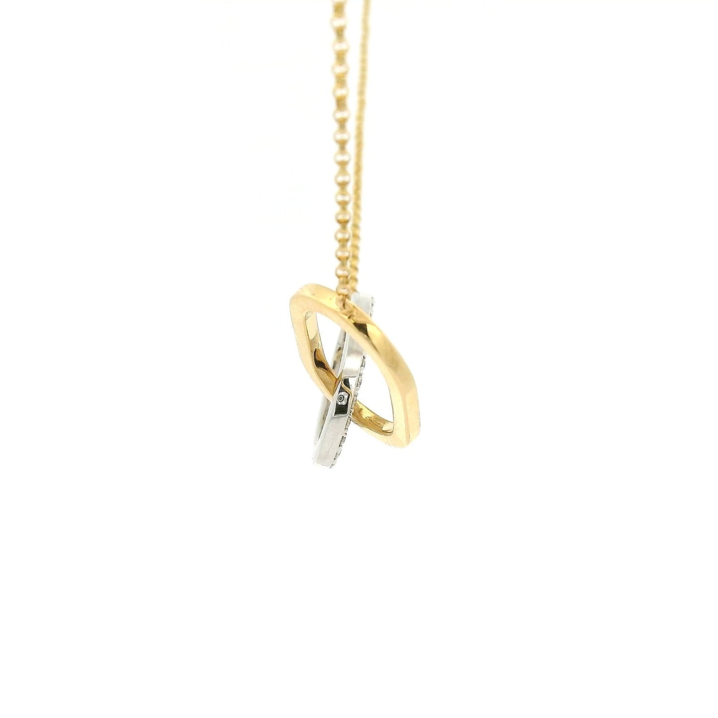 Interlinked Diamond Circle Pendant - Forever Rox Fine Jewelry