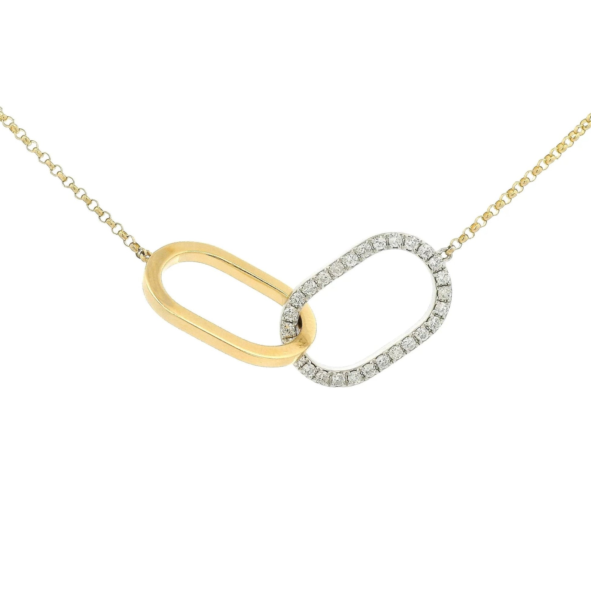 Interlinked Diamond Circle Pendant - Forever Rox Fine Jewelry