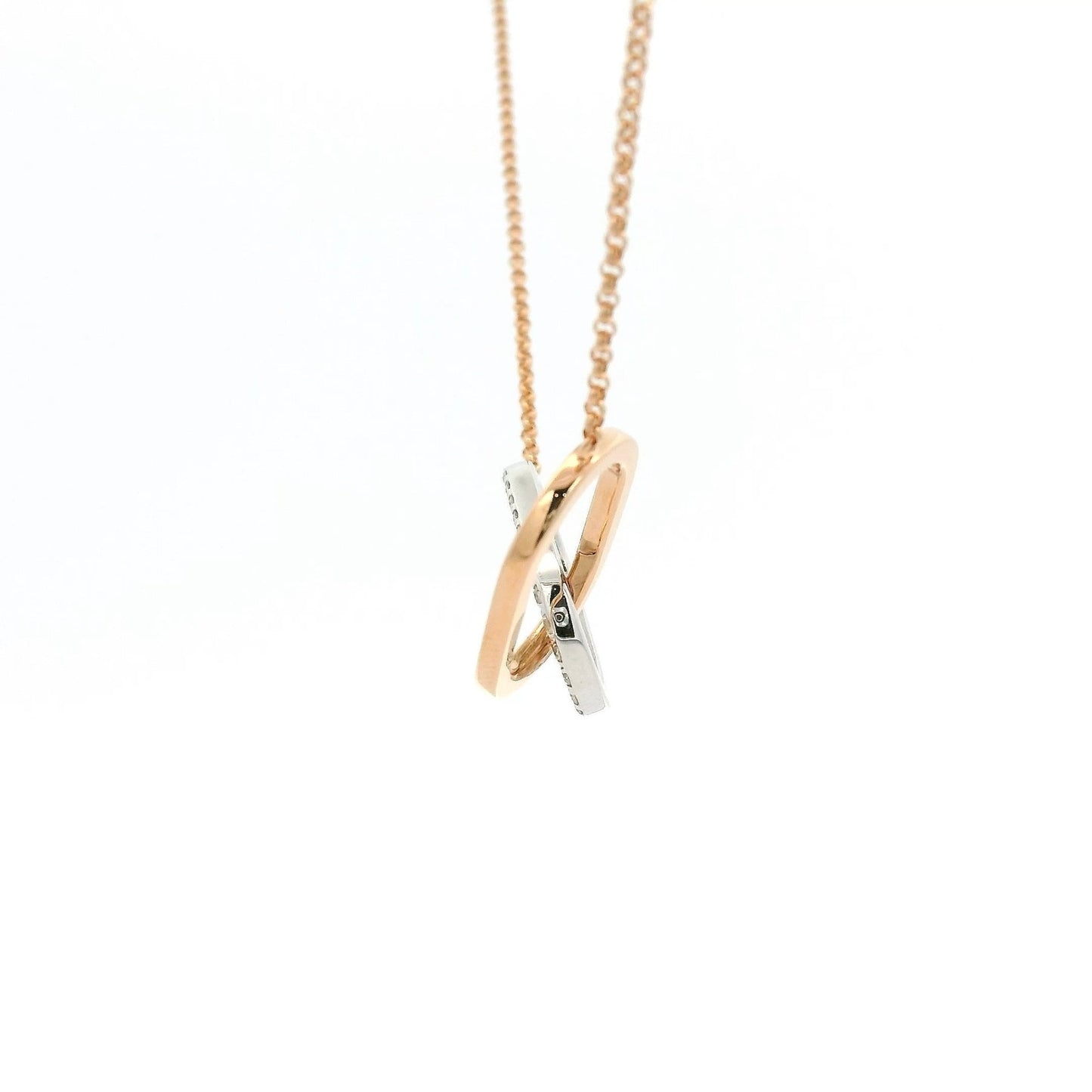 Interlinked Diamond Circle Pendant - Forever Rox