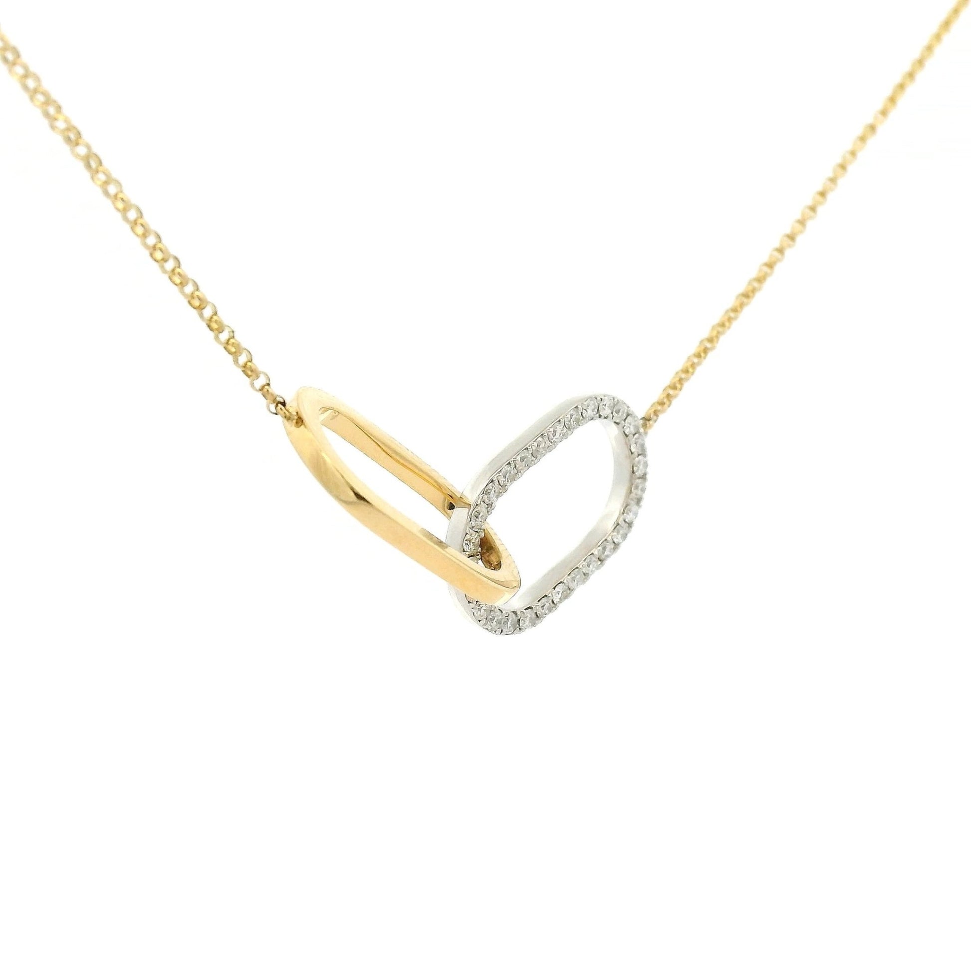 Interlinked Diamond Circle Pendant - Forever Rox Fine Jewelry