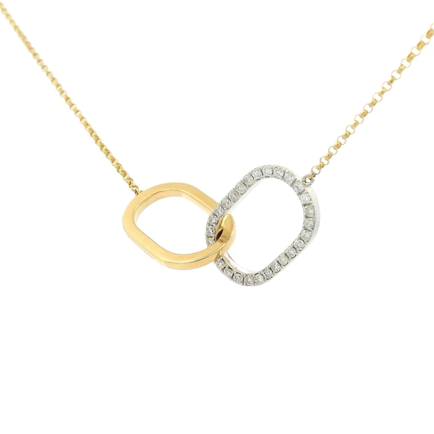 Interlinked Diamond Circle Pendant - Forever Rox Fine Jewelry