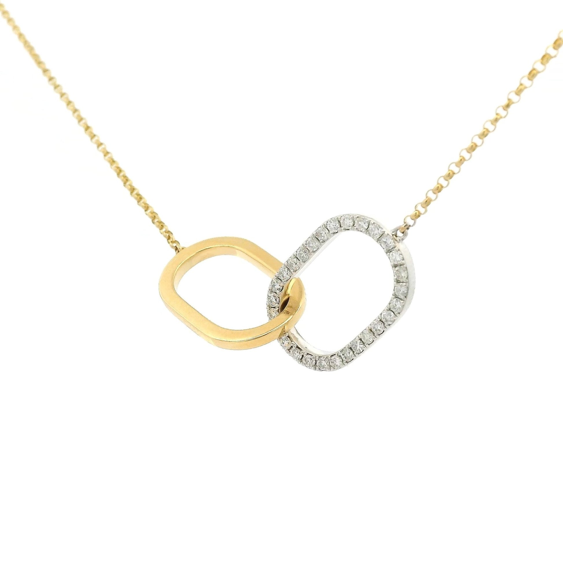 Interlinked Diamond Circle Pendant - Forever Rox Fine Jewelry