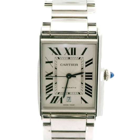 Large Cartier Tank Must Steel Watch - Forever Rox
