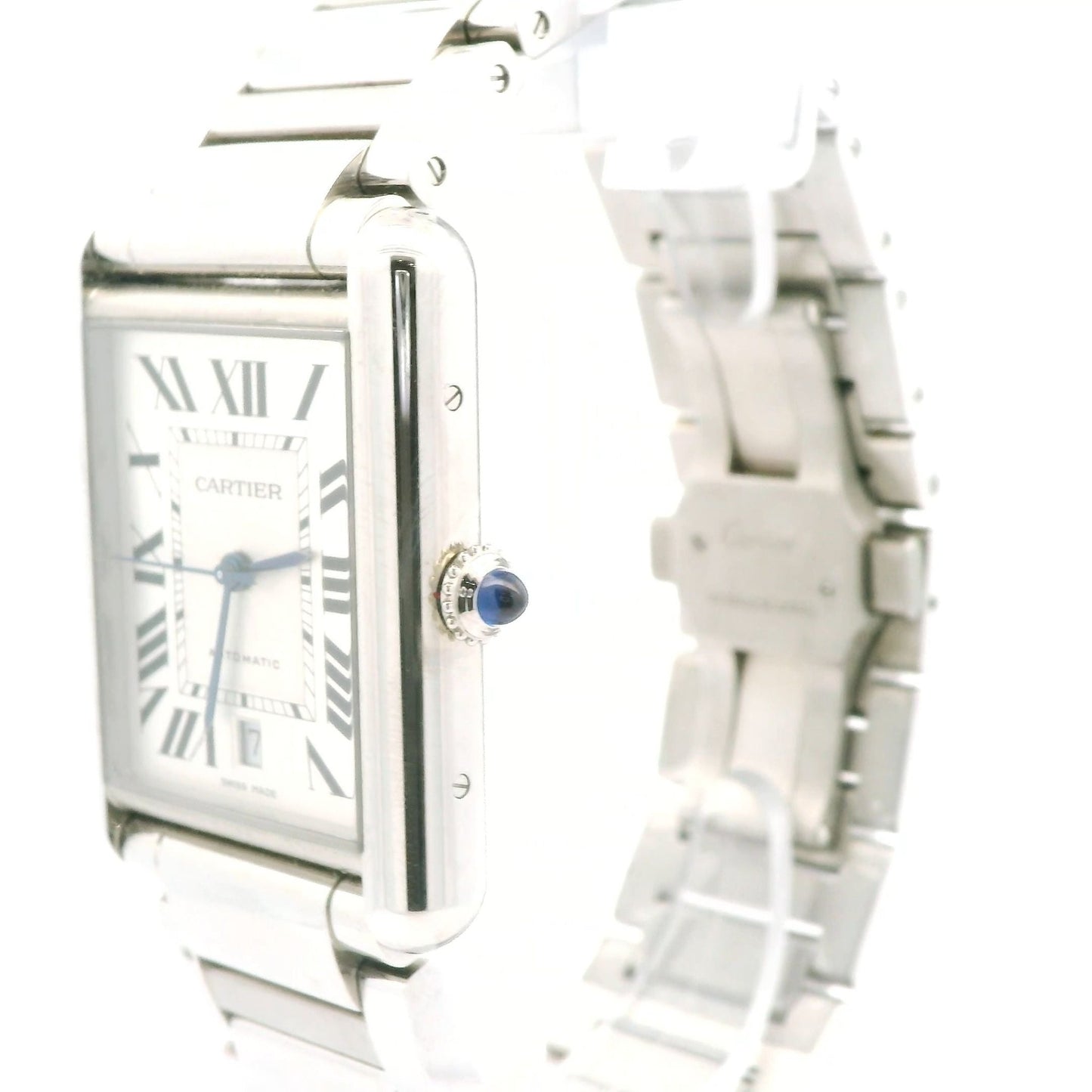 Large Cartier Tank Must Steel Watch - Forever Rox