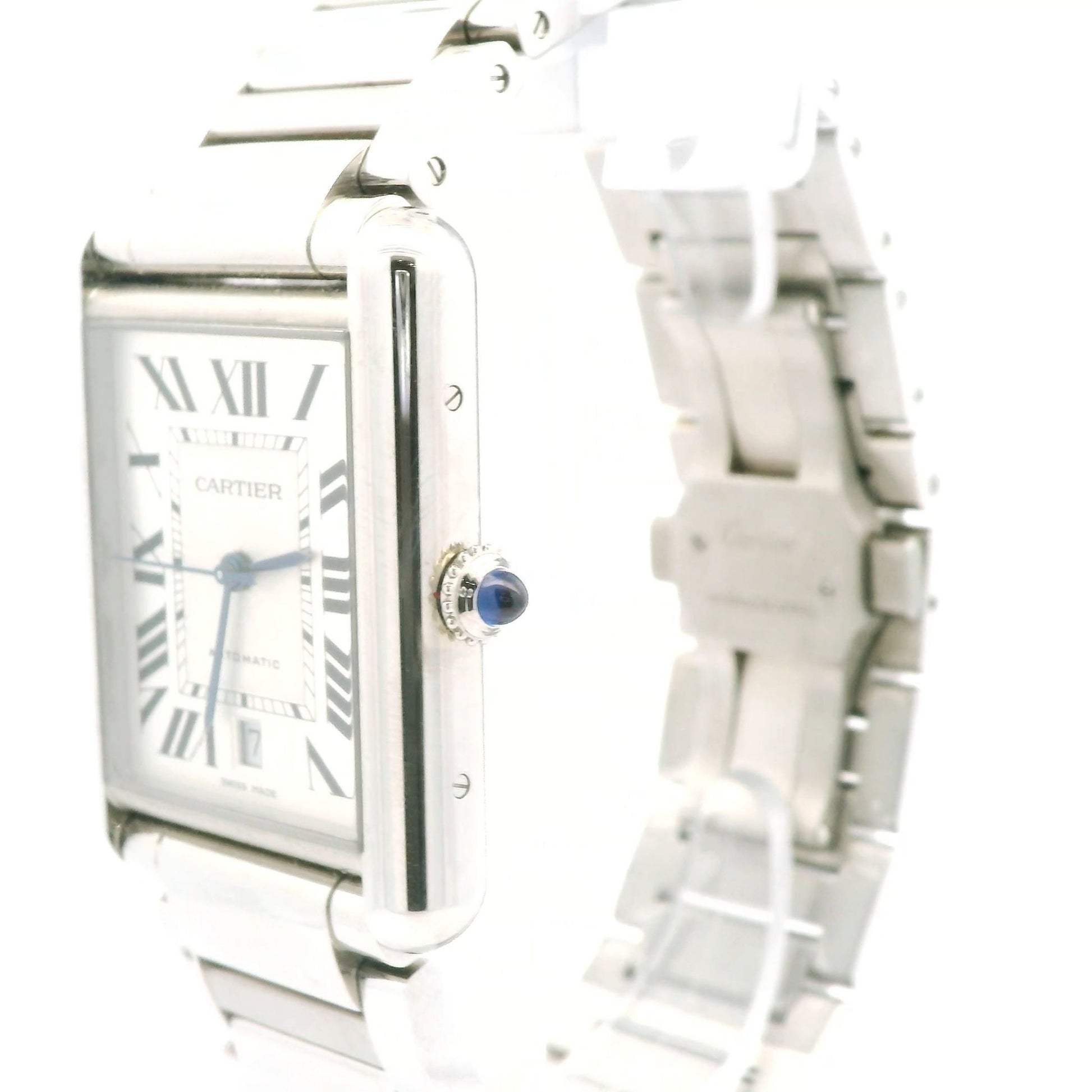 Large Cartier Tank Must Steel Watch - Forever Rox