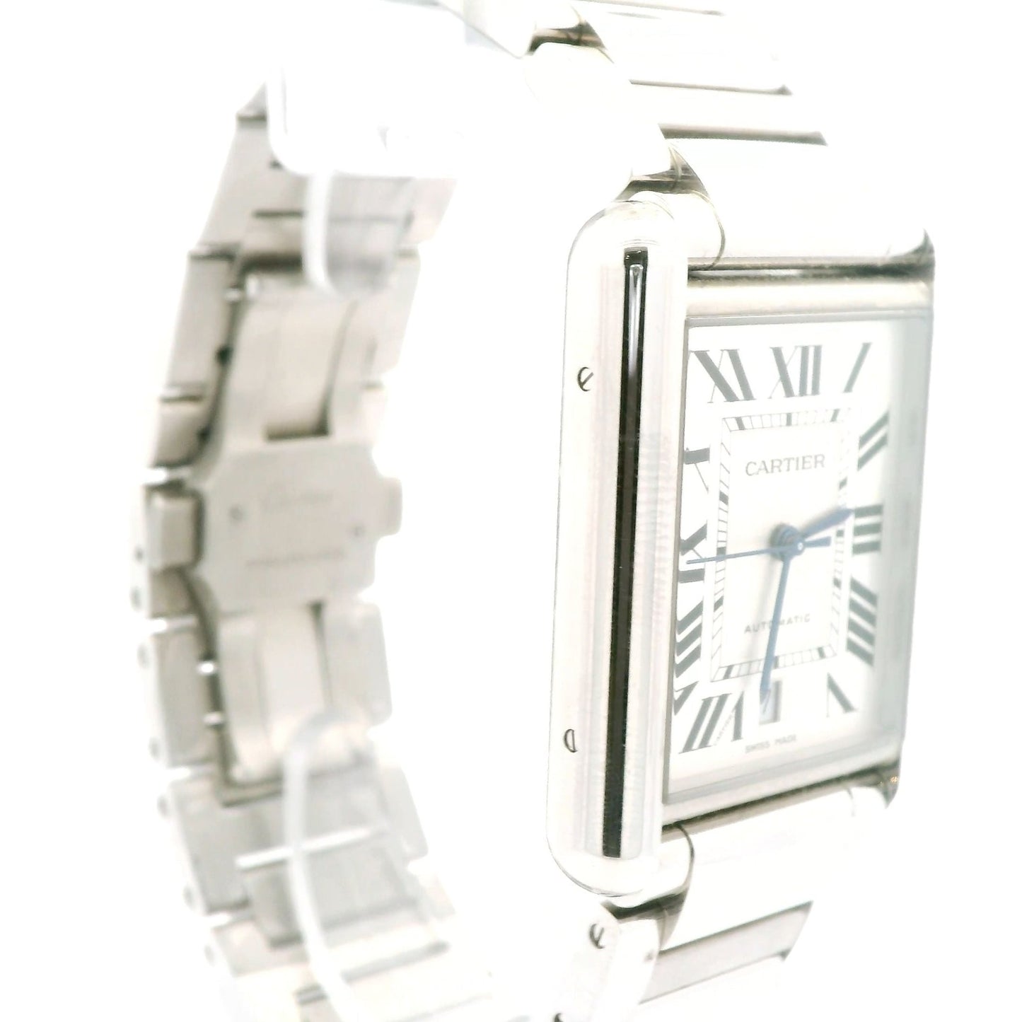 Large Cartier Tank Must Steel Watch - Forever Rox