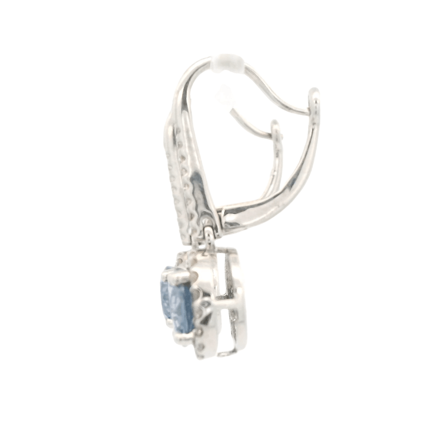 Light Blue Sapphire & Diamond Dangles - Forever Rox