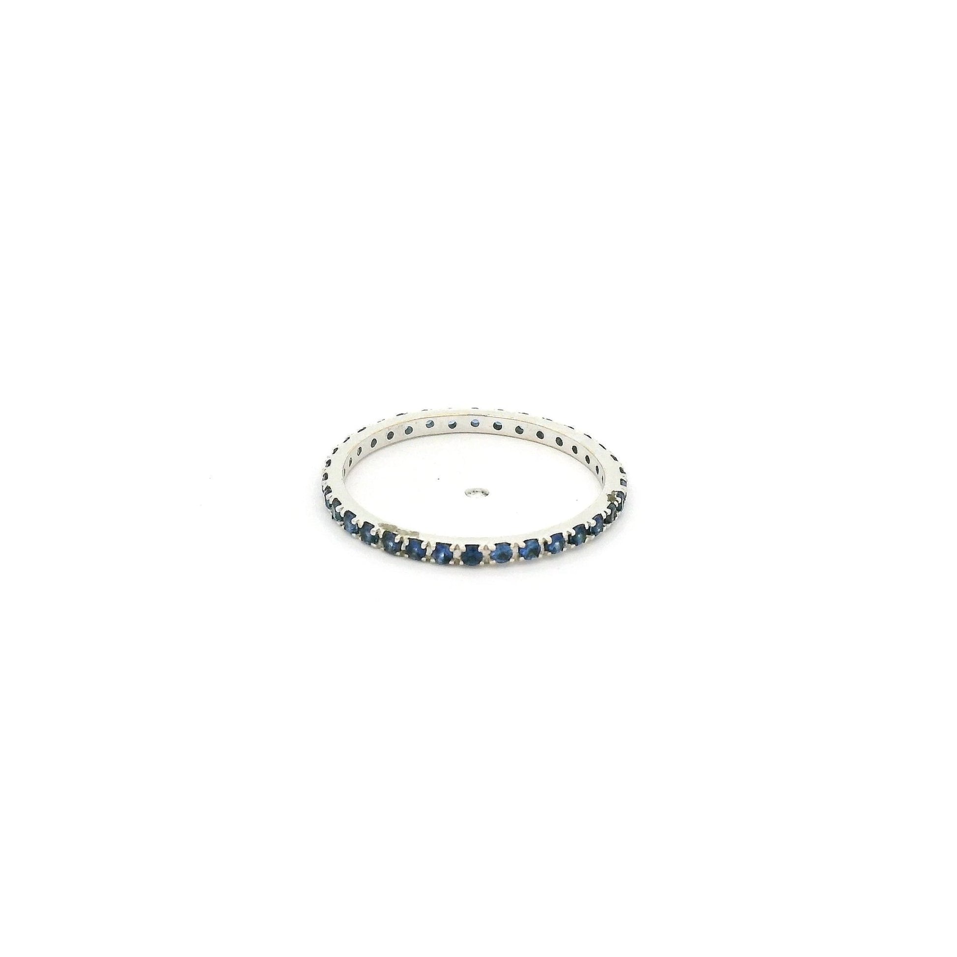 Light Blue Sapphire Eternity Band - Forever Rox Fine Jewelry