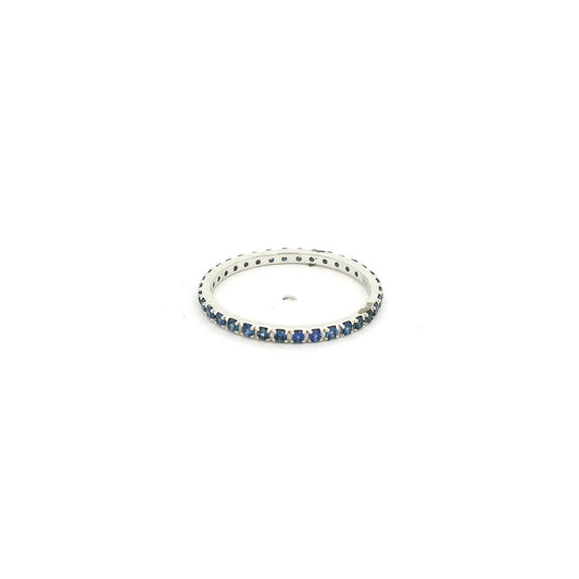 Light Blue Sapphire Eternity Band - Forever Rox Fine Jewelry