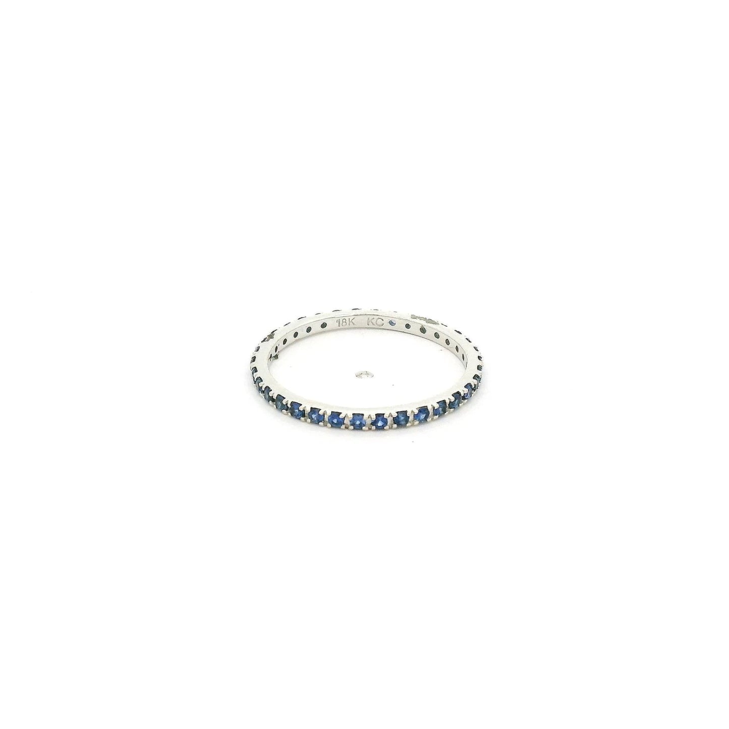 Light Blue Sapphire Eternity Band - Forever Rox Fine Jewelry