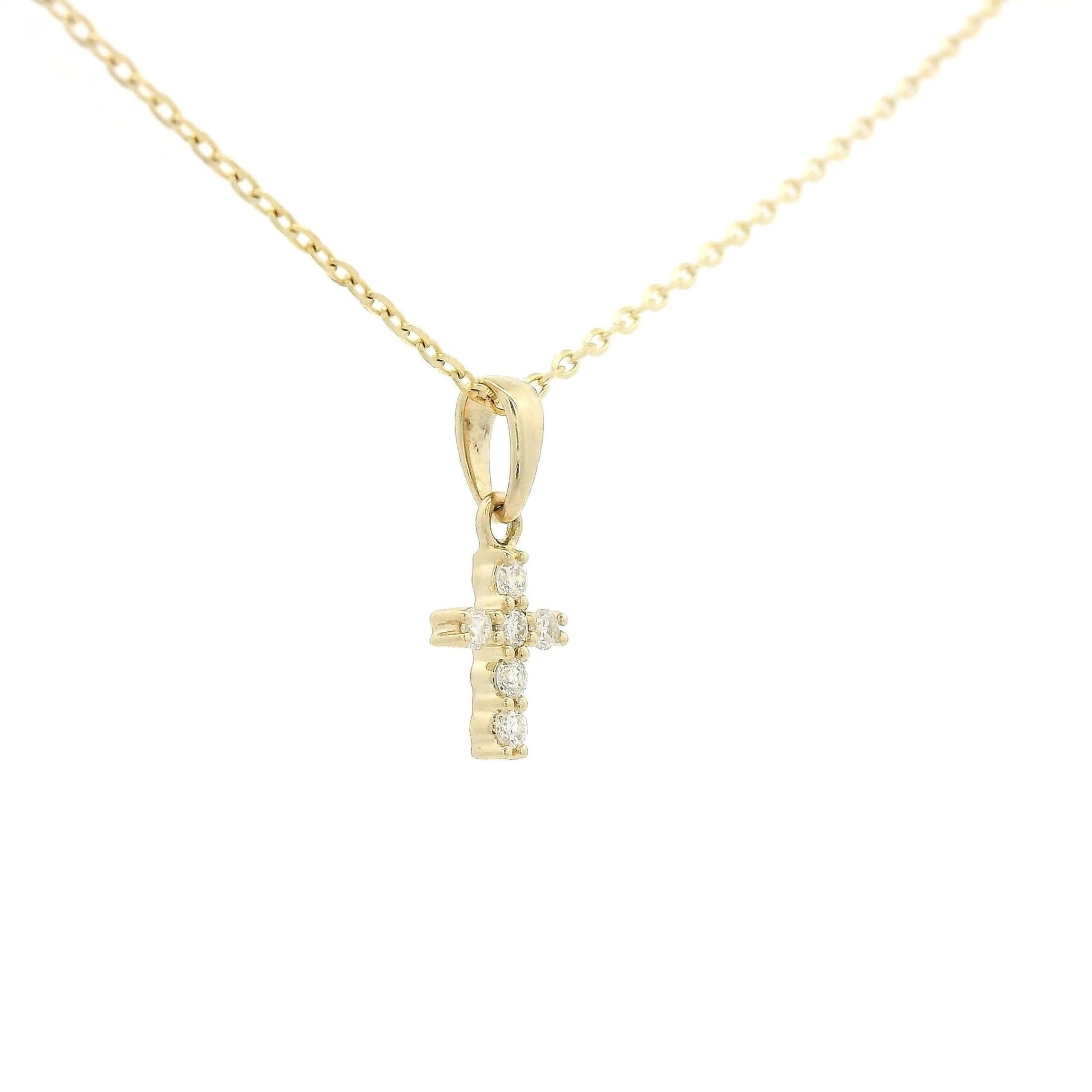 Little Diamond Cross Pendant - Forever Rox