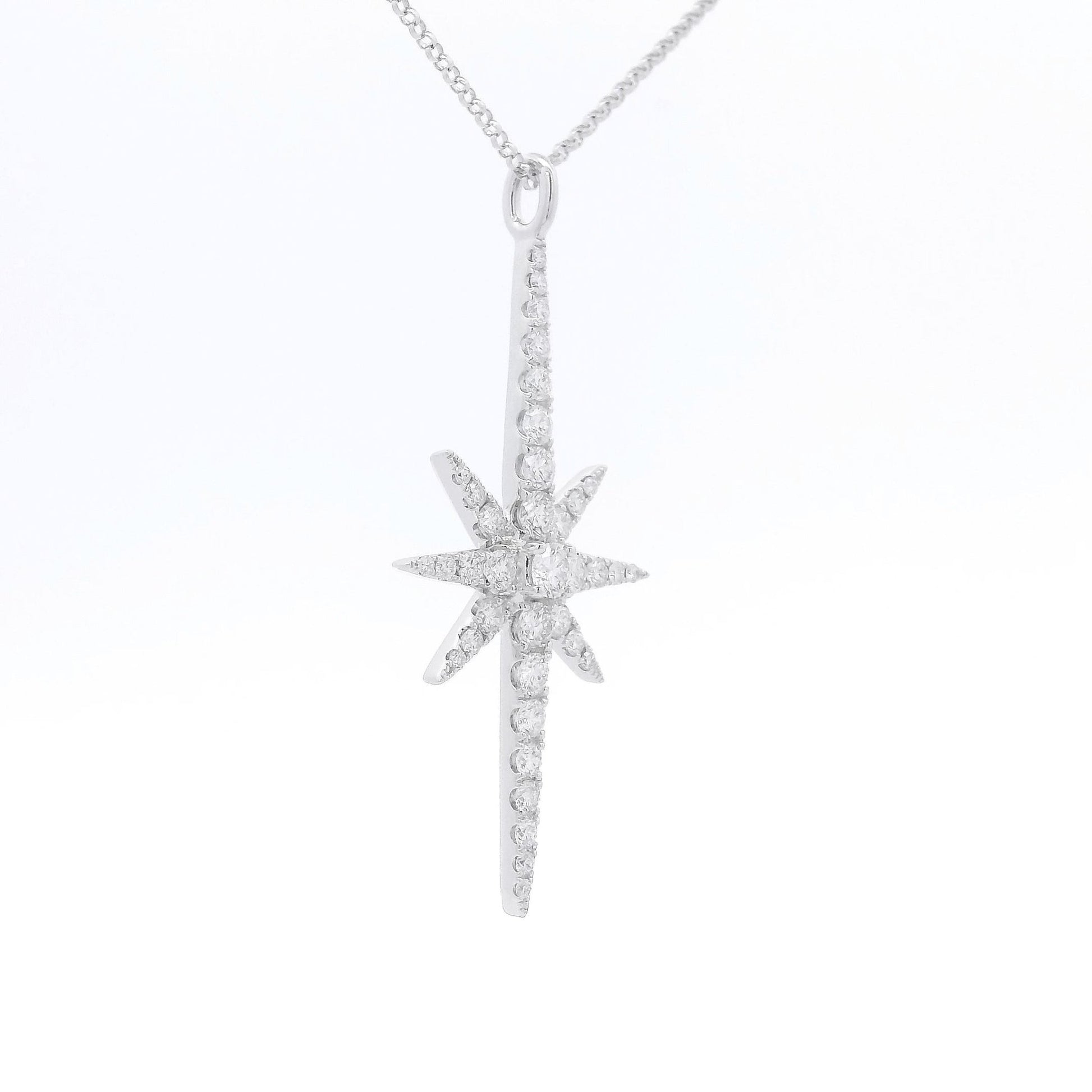 Long Diamond Star Pendant - Forever Rox