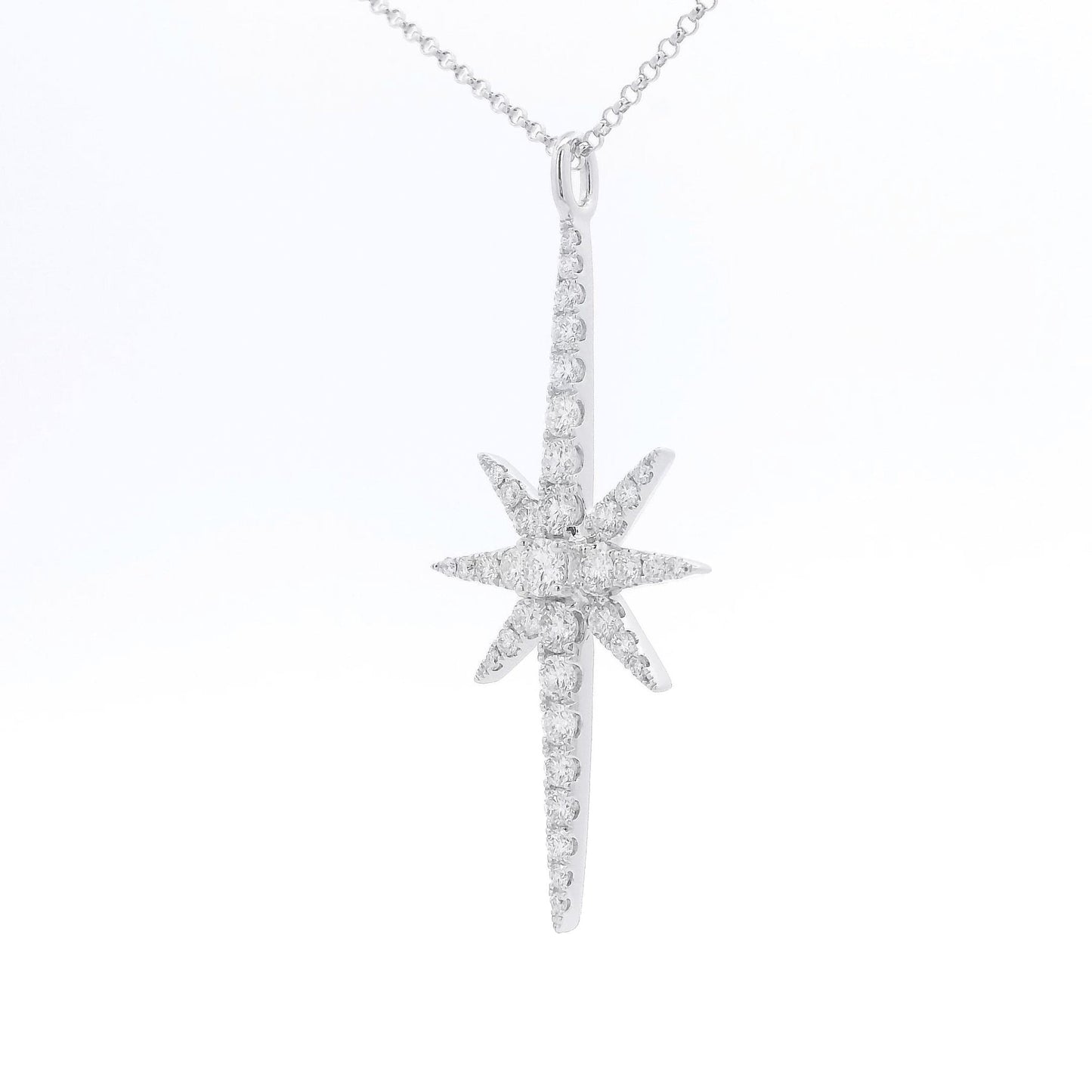 Long Diamond Star Pendant - Forever Rox