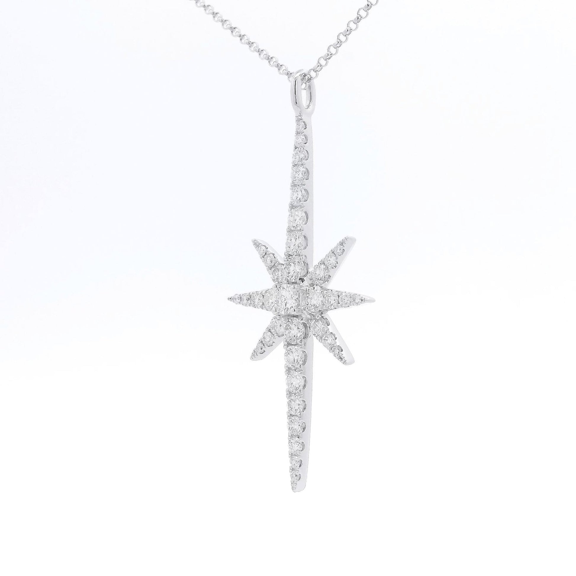 Long Diamond Star Pendant - Forever Rox