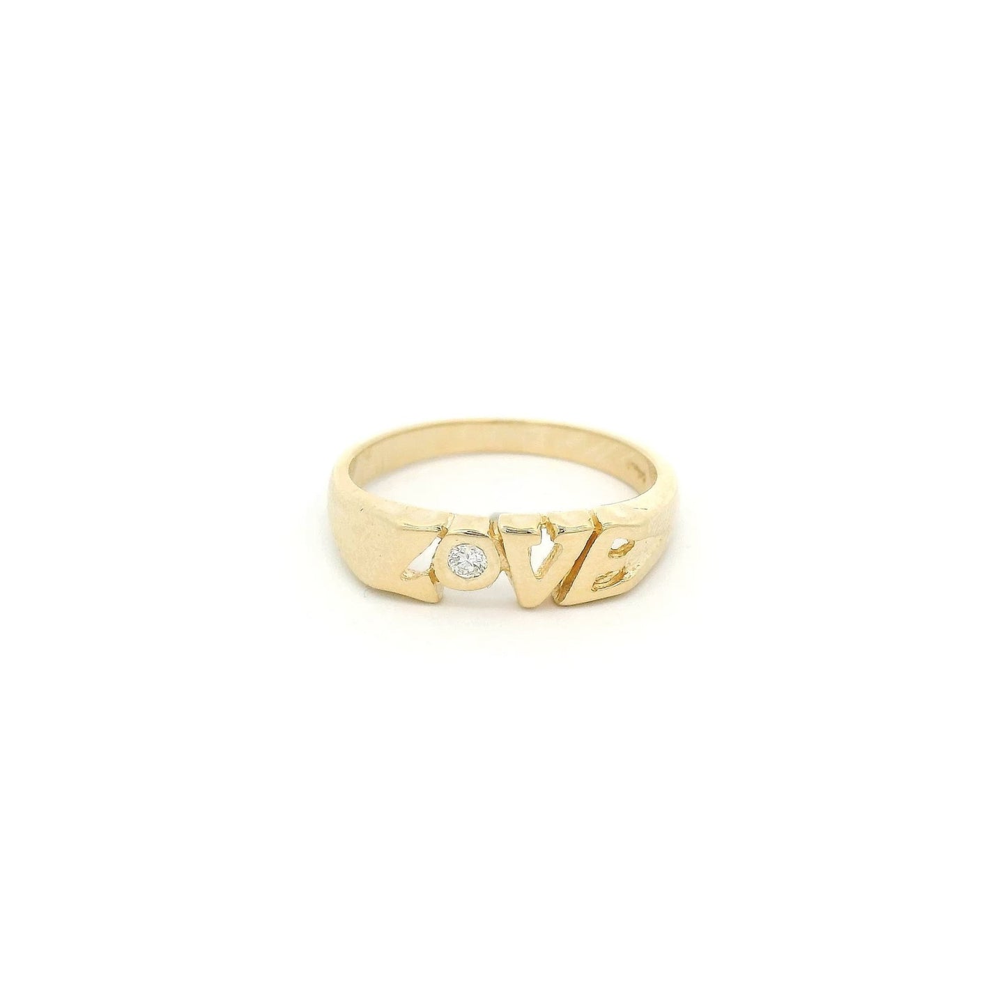 Love Band with a Diamond For The "O" - Forever Rox Fine Jewelry