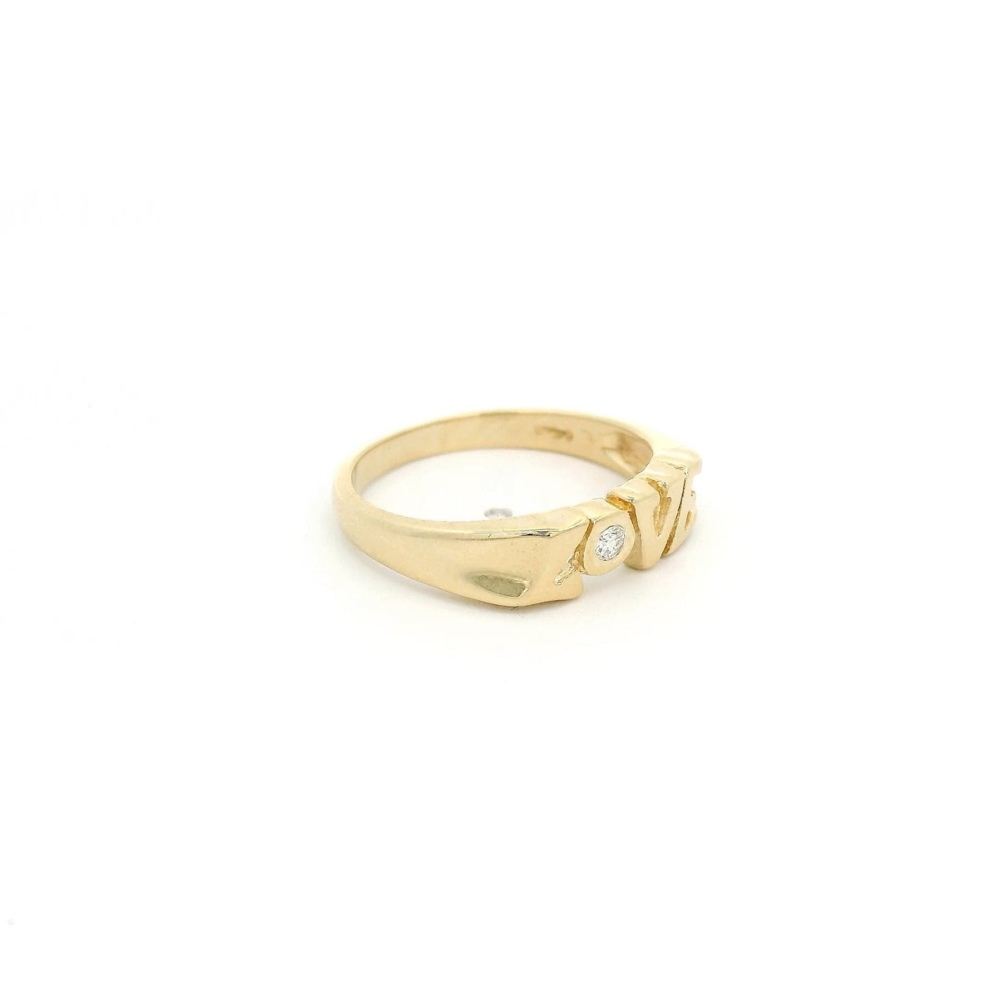 Love Band with a Diamond For The "O" - Forever Rox Fine Jewelry