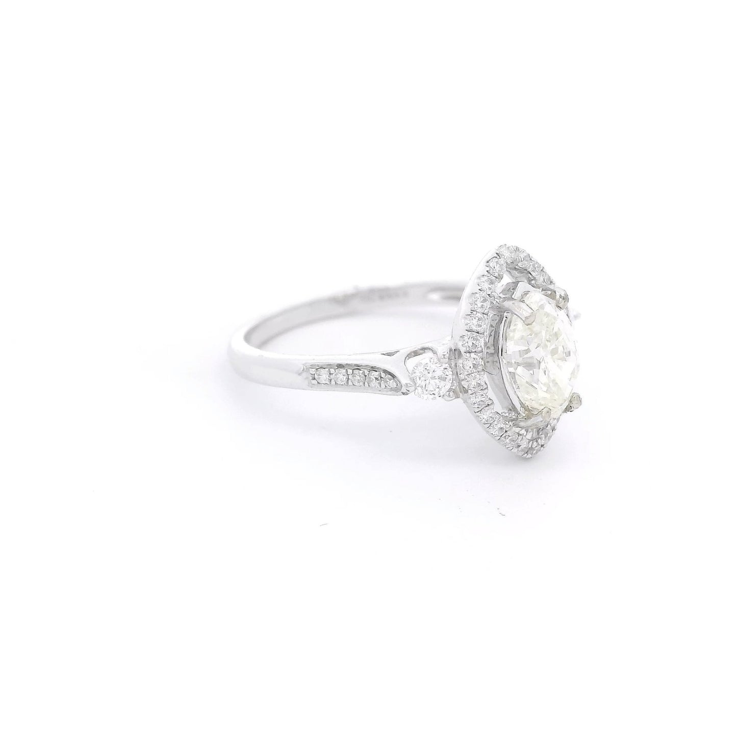 Marquise Cut Diamond Bridal Ring with Diamond Halo - Forever Rox Fine Jewelry