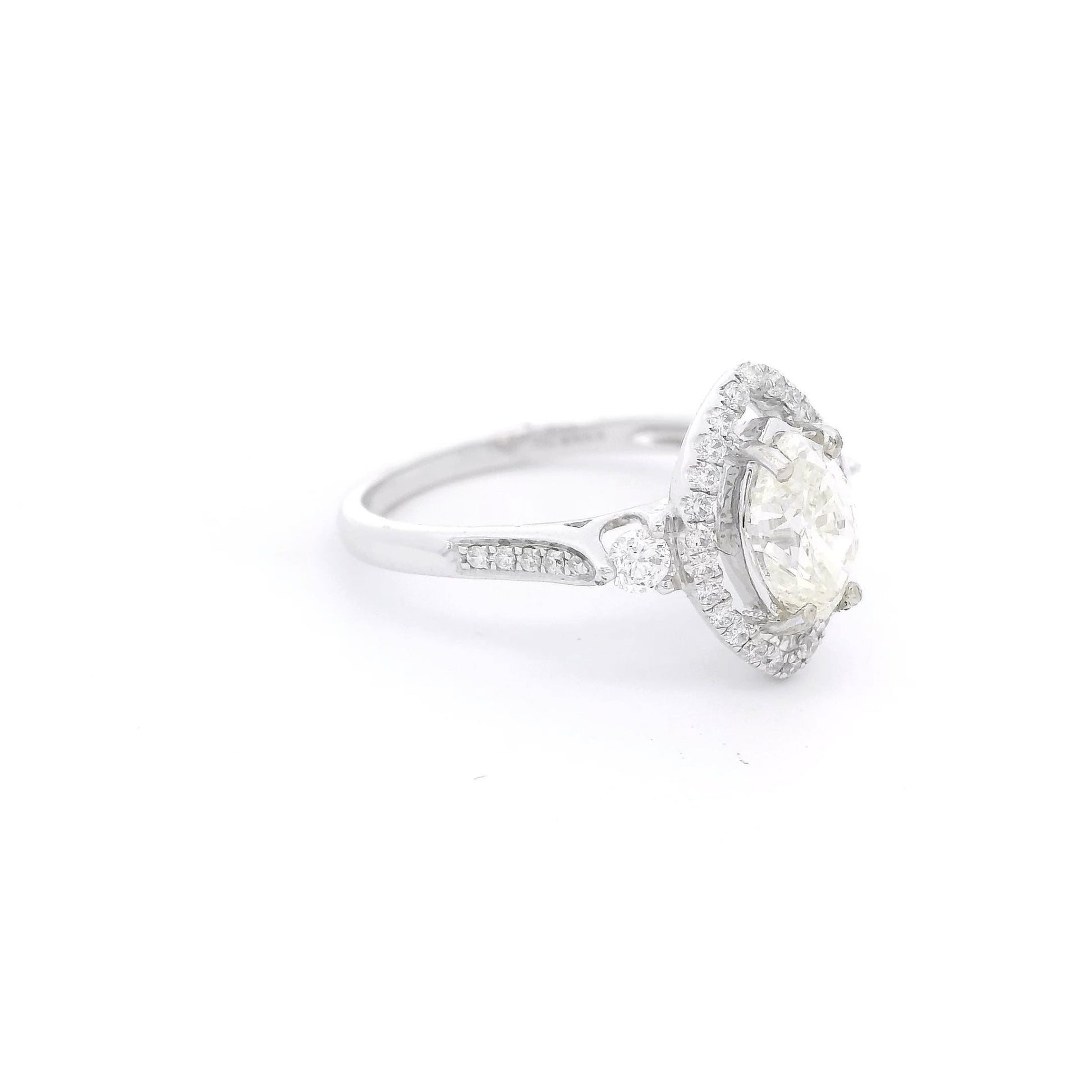 Marquise Cut Diamond Bridal Ring with Diamond Halo - Forever Rox Fine Jewelry