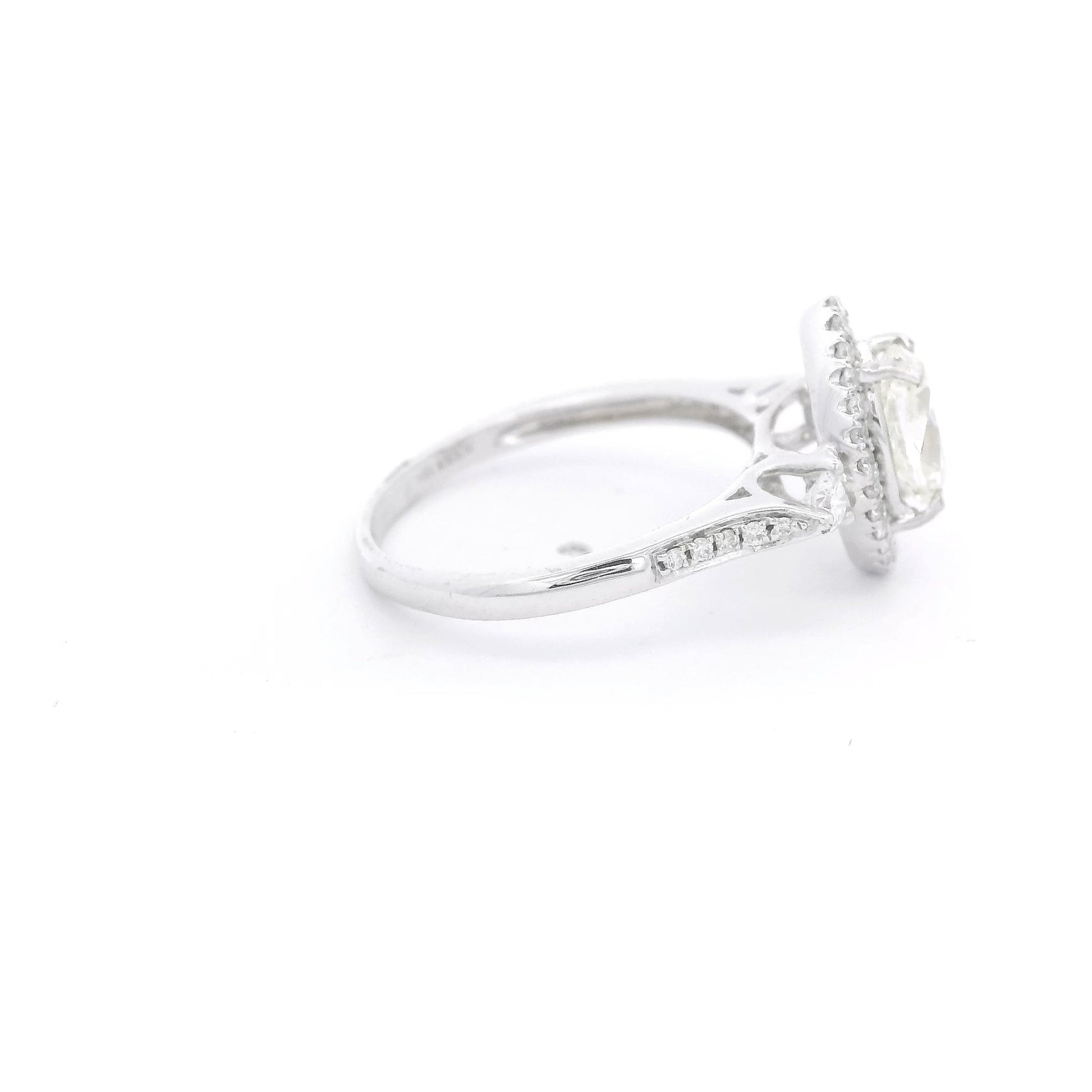Marquise Cut Diamond Bridal Ring with Diamond Halo - Forever Rox Fine Jewelry