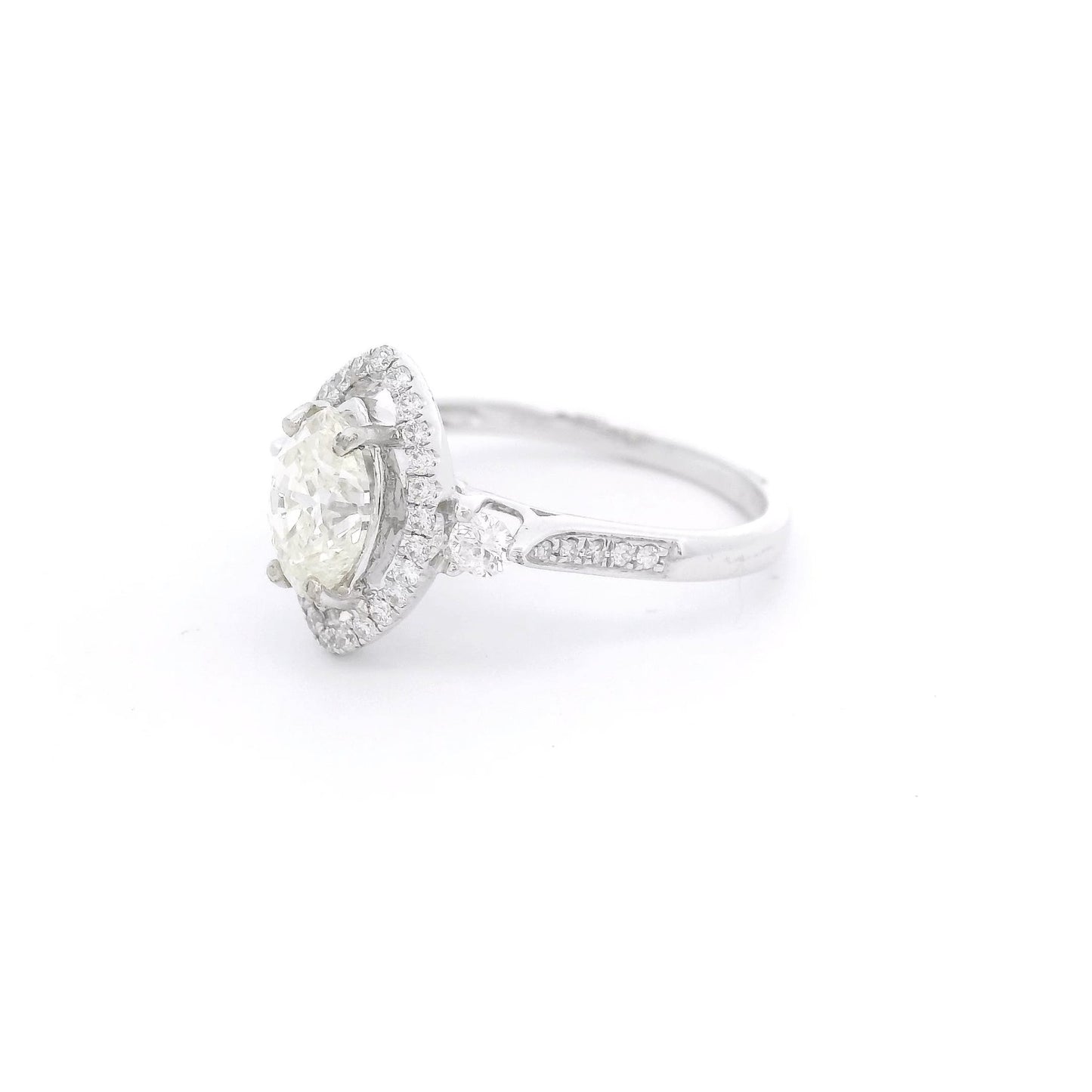 Marquise Cut Diamond Bridal Ring with Diamond Halo - Forever Rox Fine Jewelry