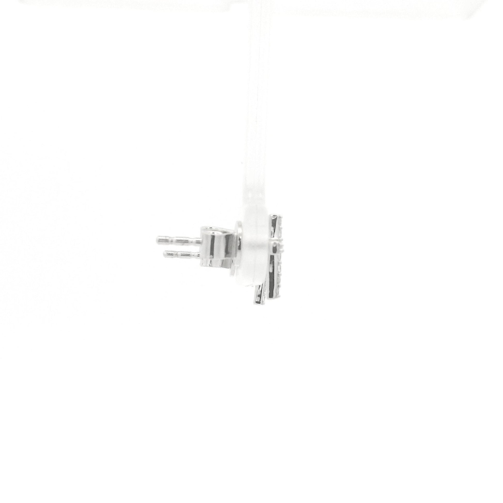 Medium-Small Diamond Cross Studs - Forever Rox Fine Jewelry