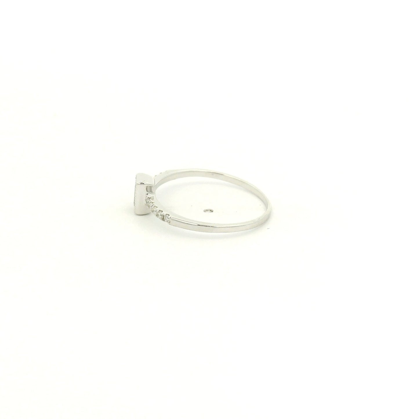 Milgrain Bezel Set Baguette Cut Peridot & Diamond Ring - Forever Rox Fine Jewelry